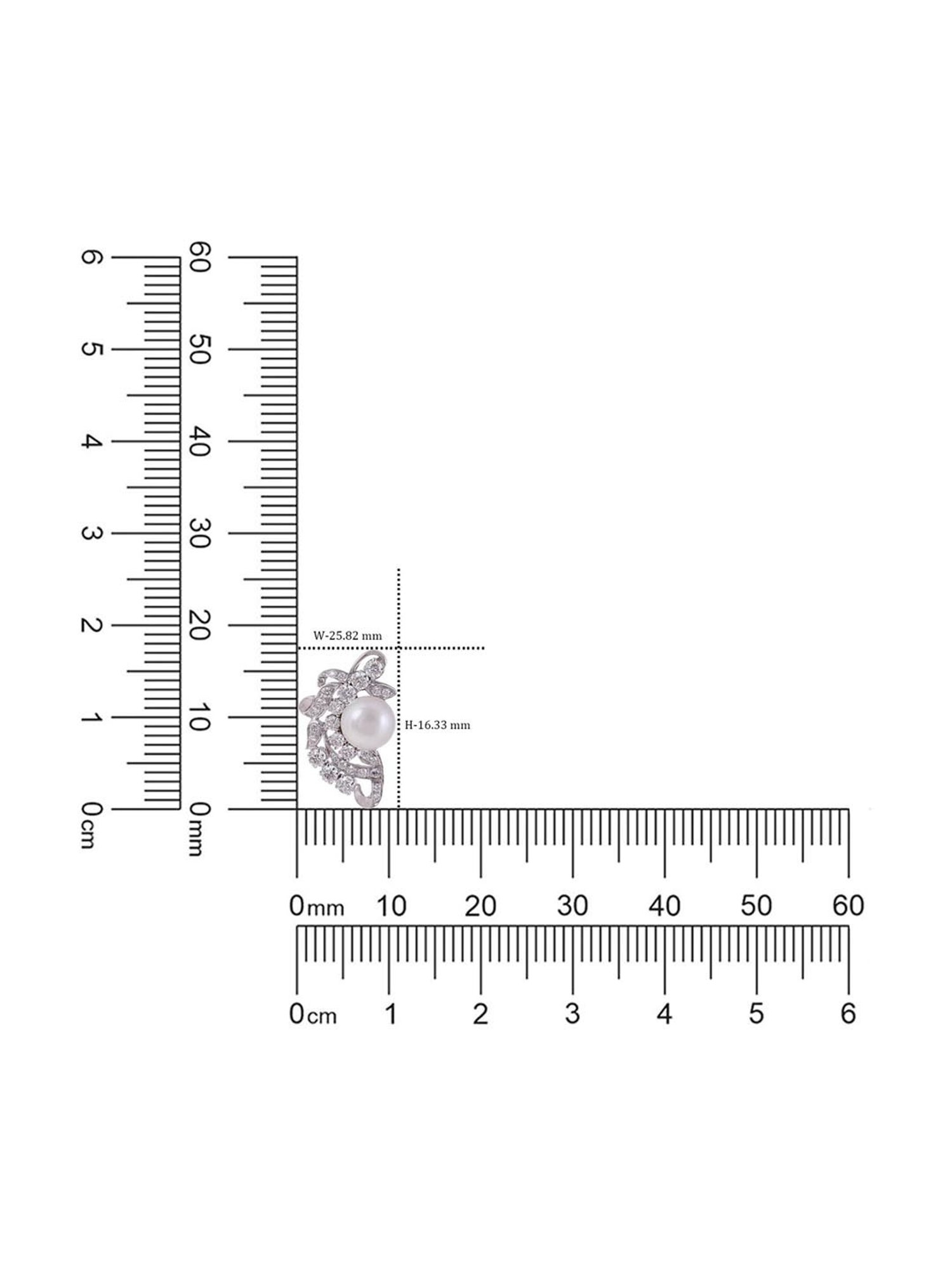 CKC 18k Gold & Diamond Earrings with White Rhodium Polish for Women