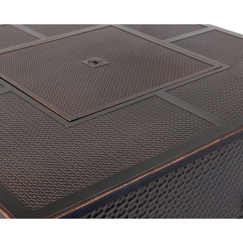 Walkers Square Aluminum LPG Fire Pit - Fire Sense