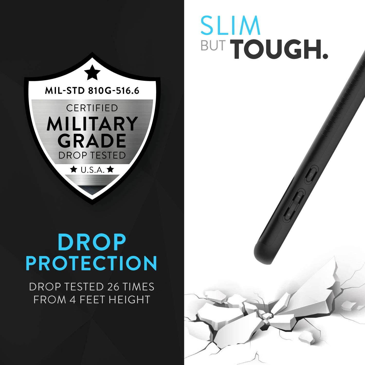 TUDIA Dual Layer Fit Designed for Moto G Power Case (2020), Motorola G Power Case, [Merge] Rugged Hard Back Heavy Duty Slim Protective Phone Case for Motorola Moto G Power (2020)