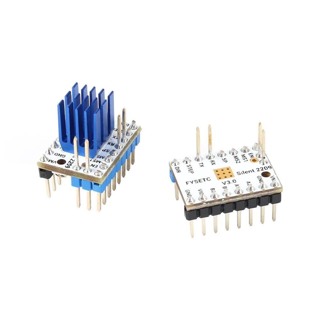 3D Printer Parts TMC2209 v3.0 Stepper Motor Driver Module Compatible with Pololu A4988 RepRap StepStick Silent Mute 256 Microsteps 2.8A Peak