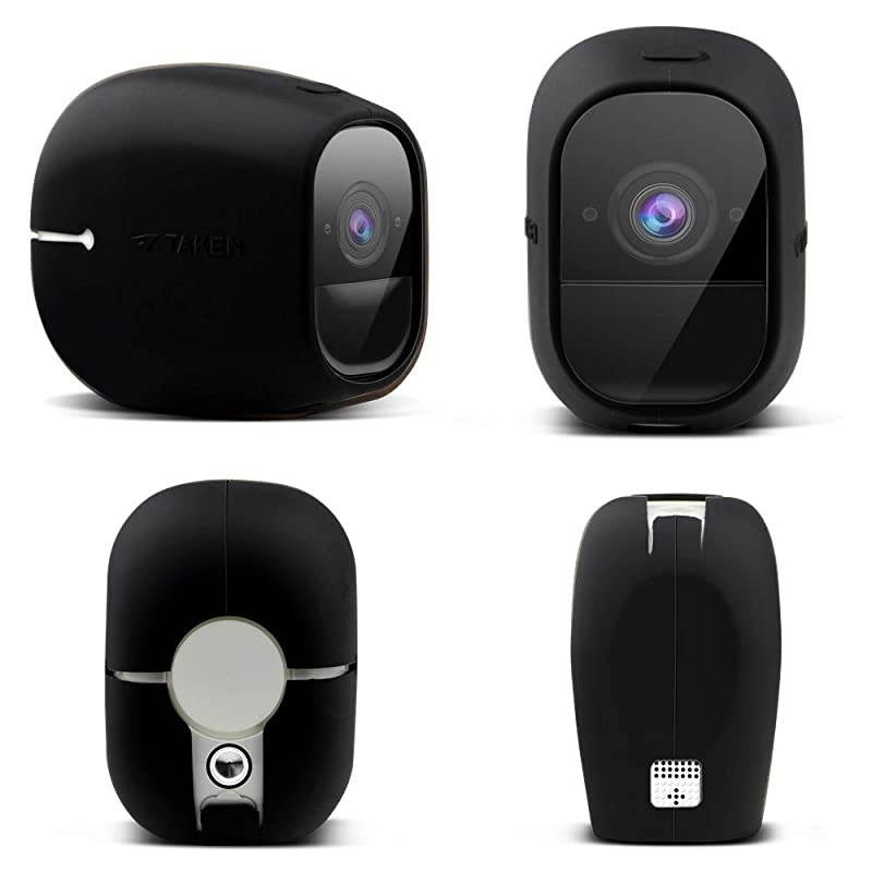 Silicone Skins Compatible with Arlo PRO, Arlo PRO 2 Smart Security Home Camera, Silicone Skins Case Cover for Arlo PRO & Arlo PRO 2 Smart Security Wire-Free Cameras, 2 Pack, Black