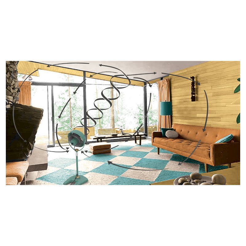 Vornado VFAN Sr. Pedestal Vintage Air Circulator Fan Green