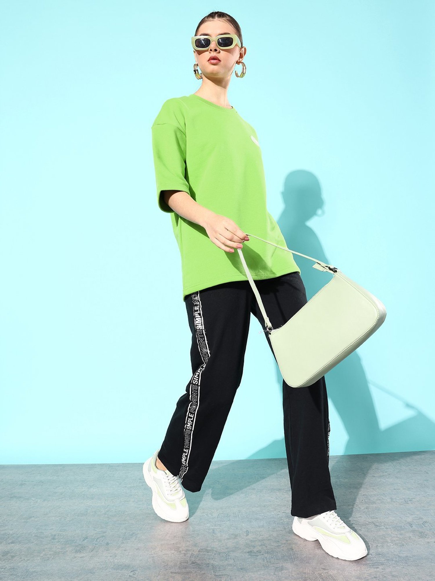 Difference of Opinion Green Fleece Oversized Sweatshirt