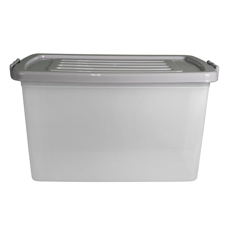 Home Logic 55qt Latching Storage Bin Translucent