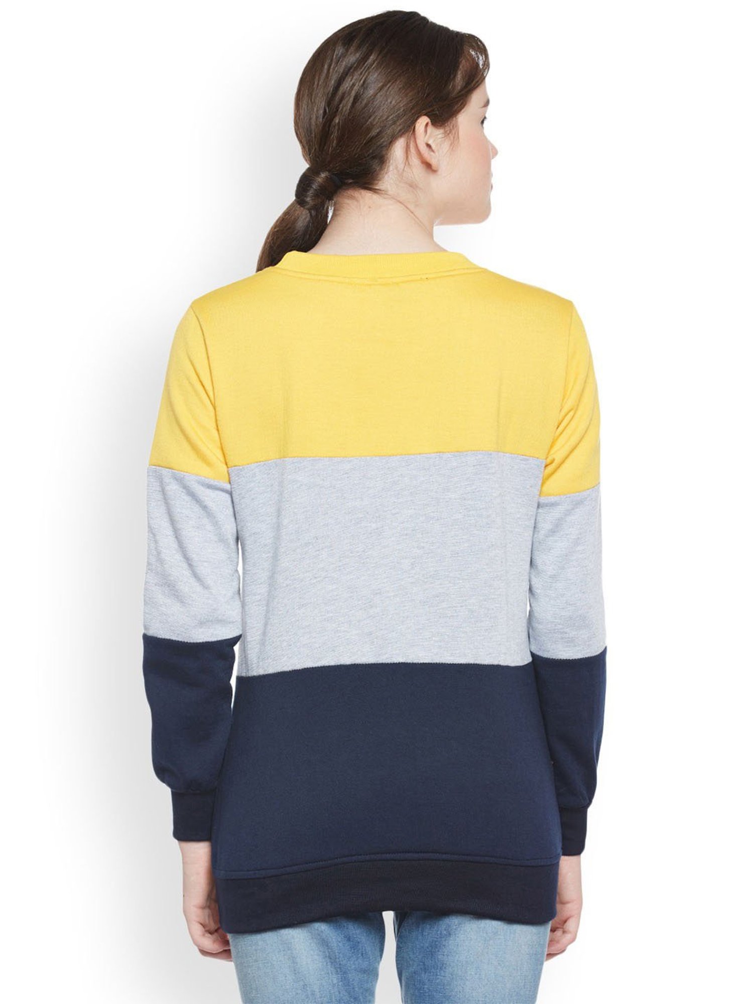 Belle Fille Yellow Full Sleeves Sweatshirt
