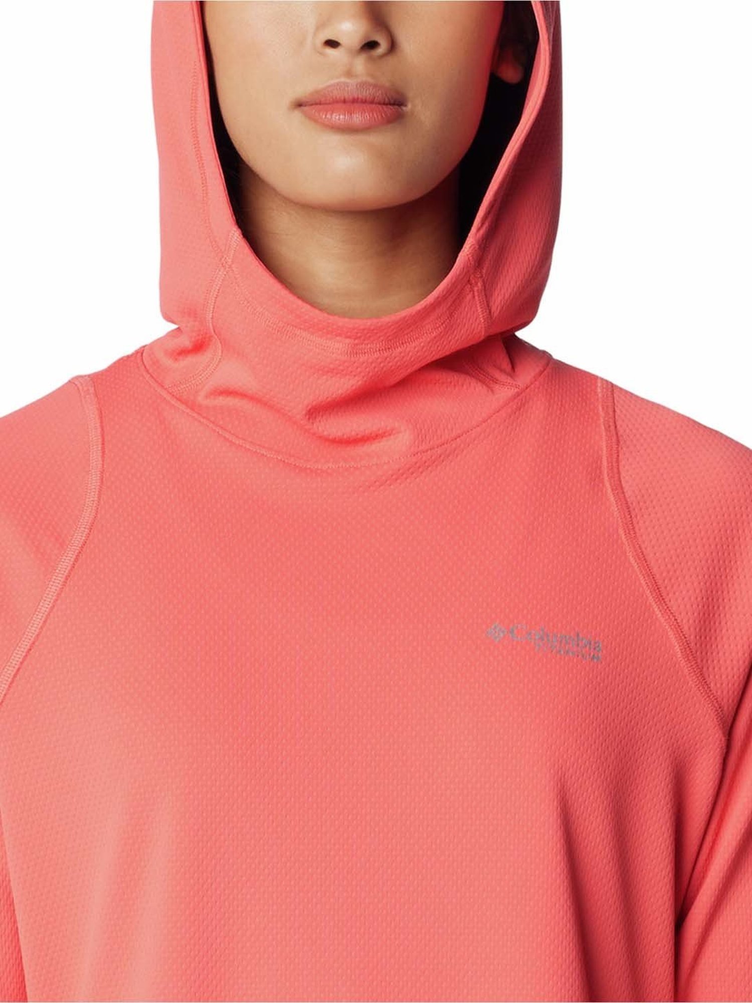 Columbia Peach Regular Fit Sports Hoodie