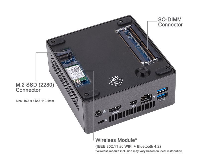 Gigabyte BRIX GB-BRi3H-8130 Desktop Computer - Core i3 i3-8130U - Mini PC - Intel UHD Graphics 620 - Wireless LAN - Bluetooth