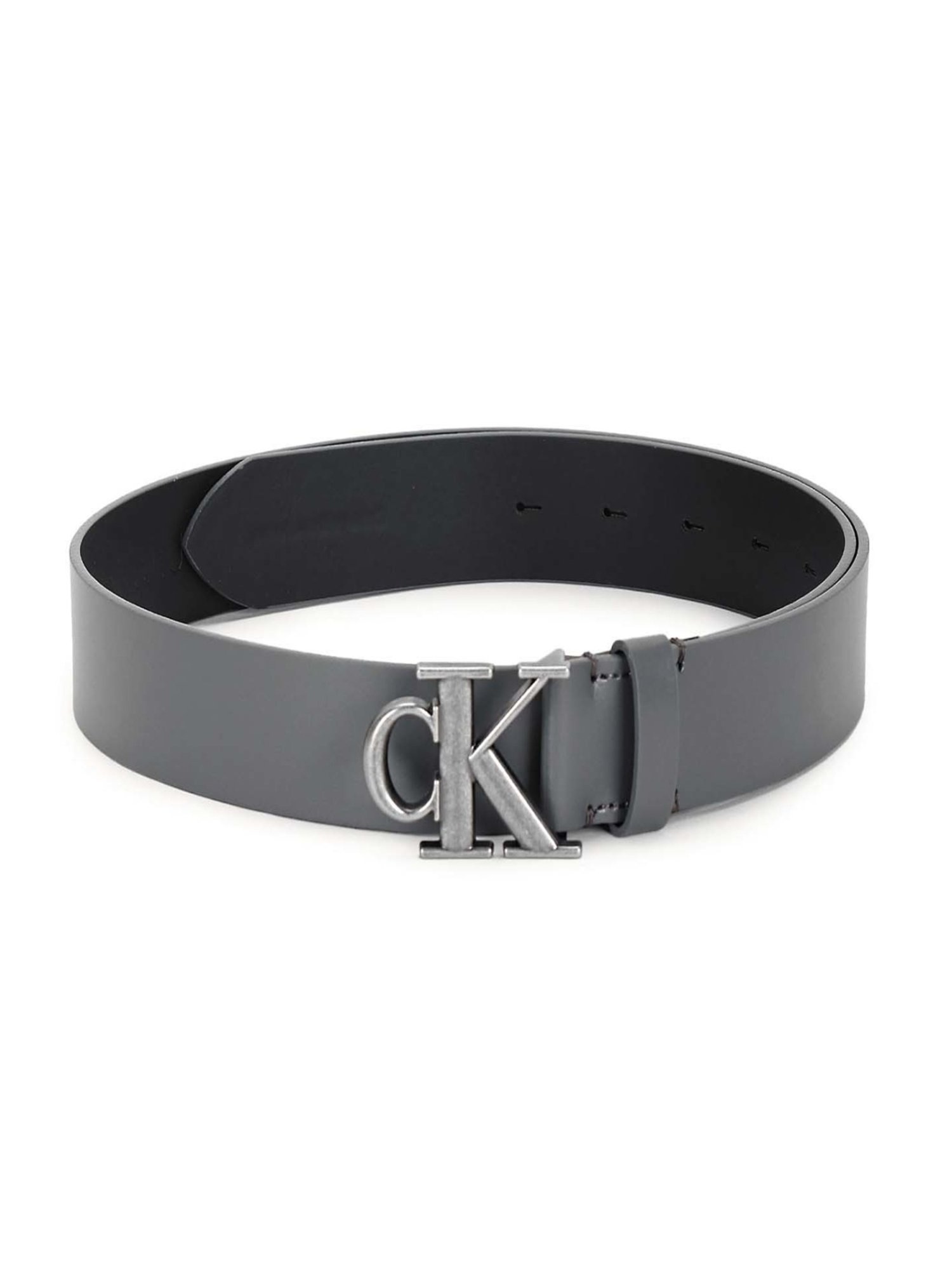 Fossil Julian Black Leather Solid Waist Belt