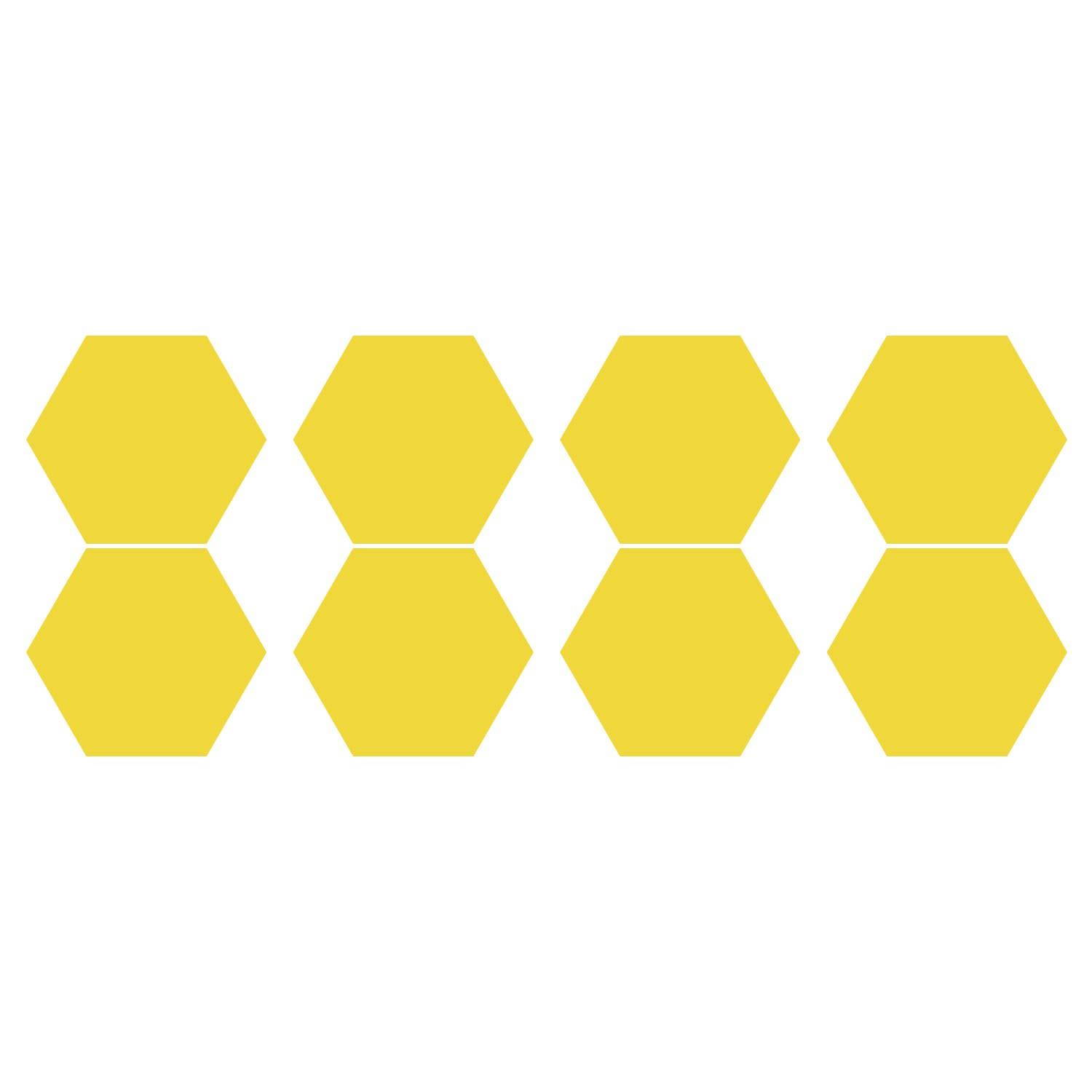 LiteMark 1 Inch Blue Hexagon Decals - Pack of 208