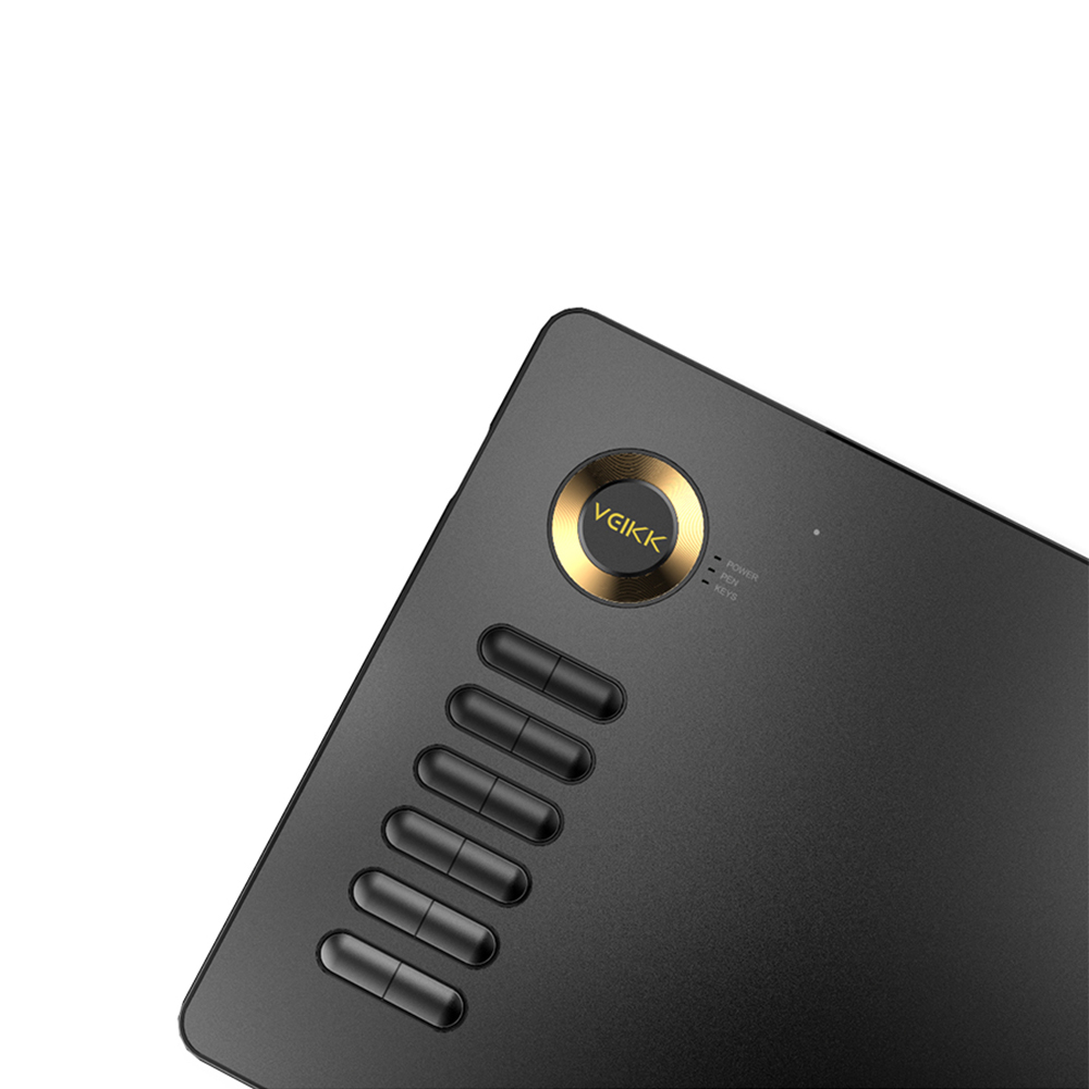 VEIKK Drawing Tablet A15 Graphic Tablet 10x6 inches Digital Drawing Tablet with 8192 Induction Levels 5080 LPI Gold Button