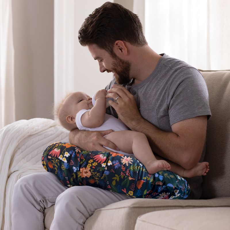 Boppy Original Nursing Pillow Cover - Black Floral