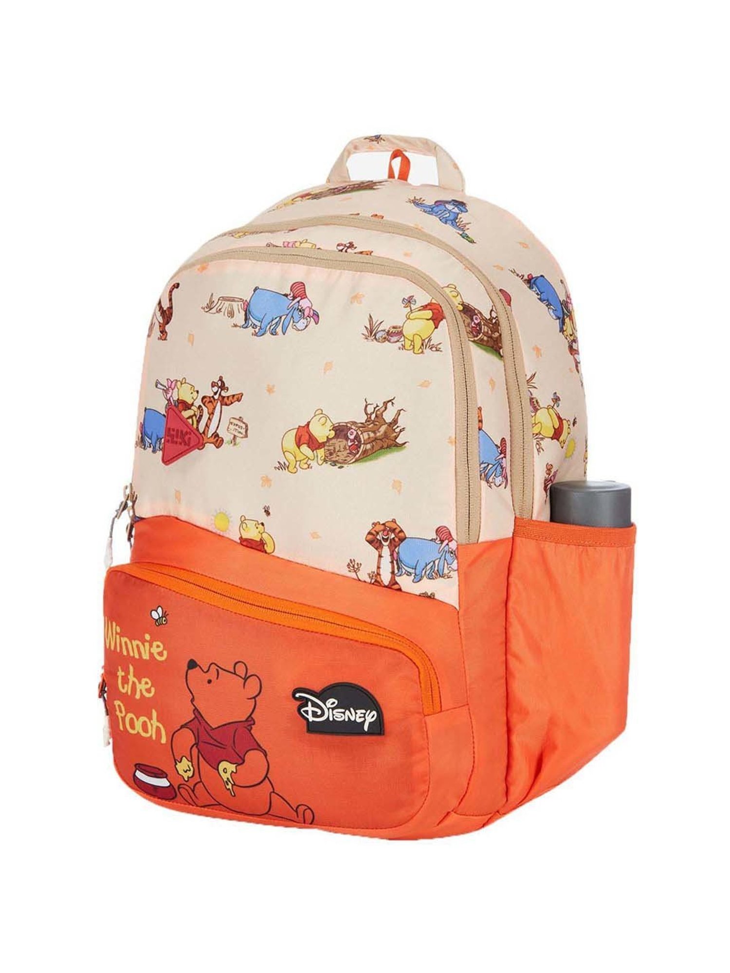 Wiki Wiki Champ_4 24 Ltrs Cream & Orange Medium Backpack