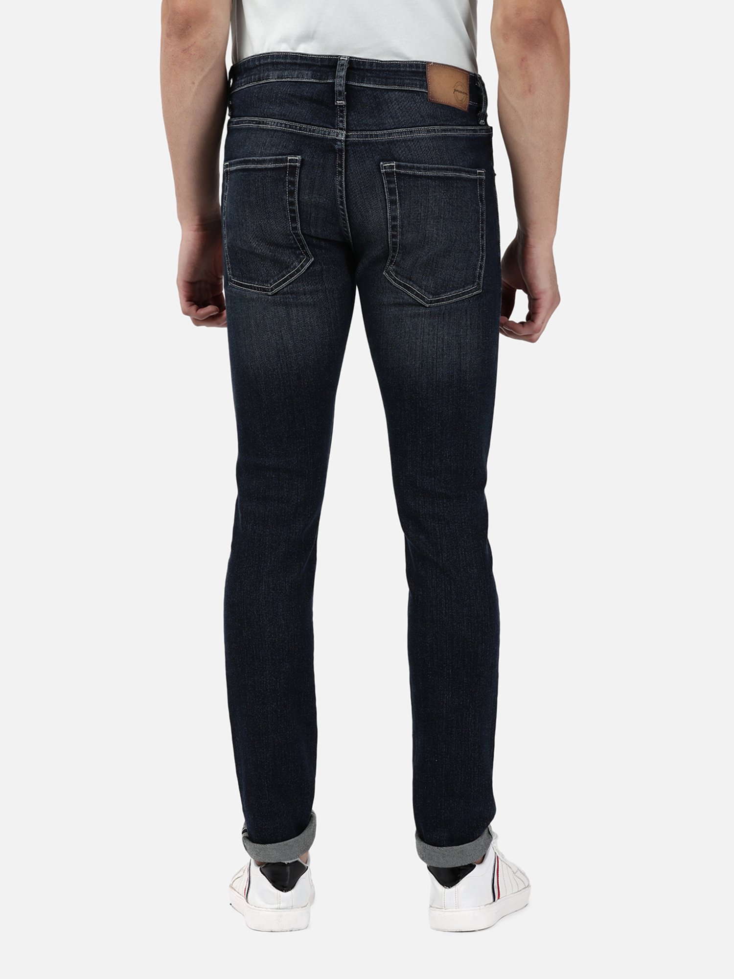 Passion Dark Blue Slim Fit Lightly Washed Jeans