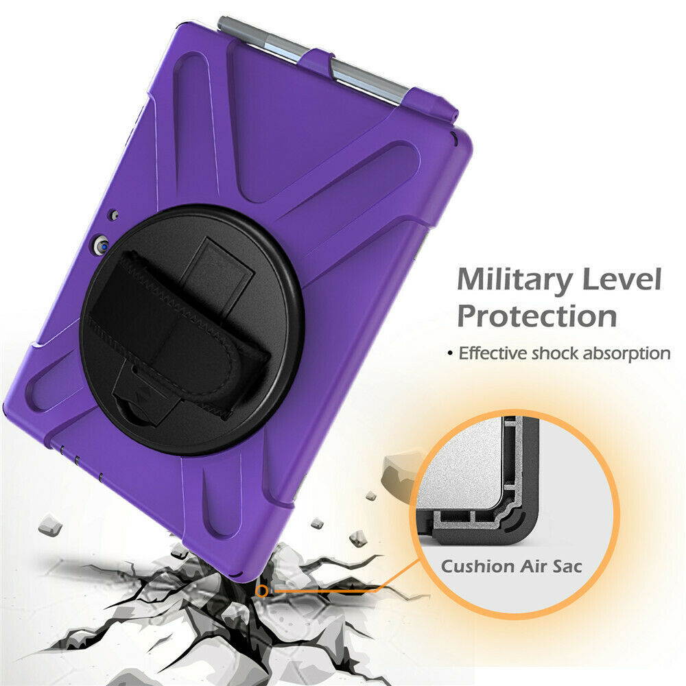 Werleo Surface Pro 6 Case Surface Pro Case 2017 Heavy Duty Full-Body Rugged Protective Case Cover with Kickstand Hand Strap for Microsoft Surface Pro 6 2018 / Surface Pro 5 2017 / Surface Pro 4 2015