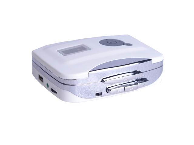 New Portable USB Cassette Tape to MP3 Converter Capture audio Music Player (White)