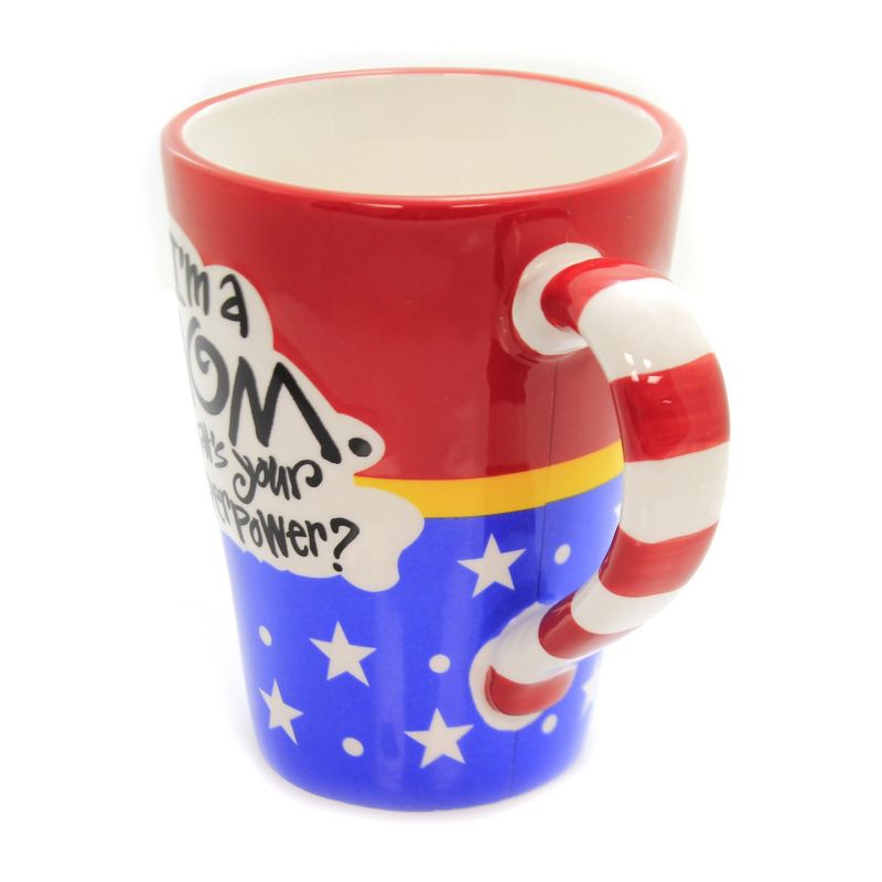 Tabletop 4.5" Superpower Mom Mug Coffee Wonder Woman Burton & Burton  -  Drinkware