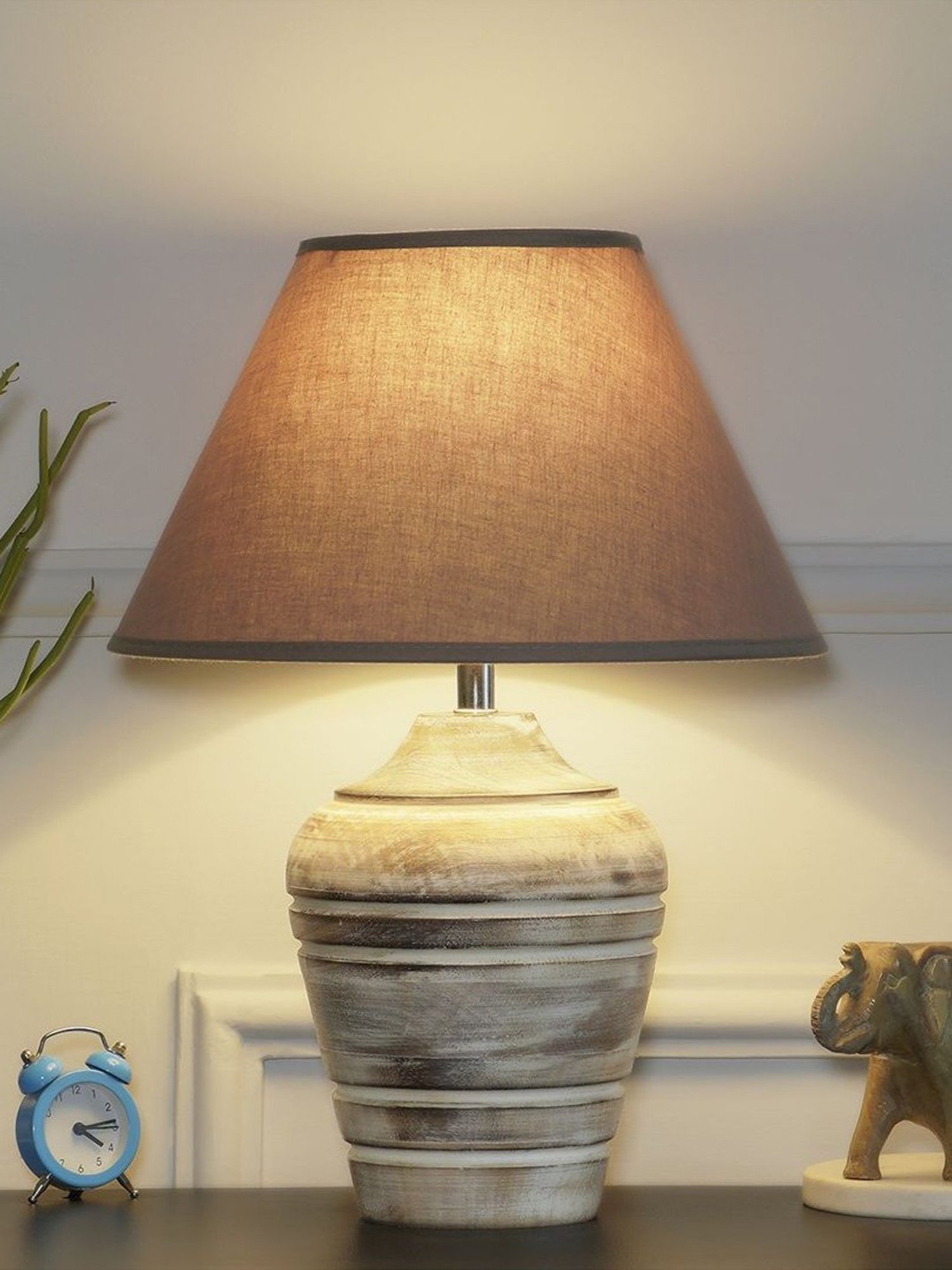 Kapoor Lamp Shades Distress White Wood Prova Table Lamp