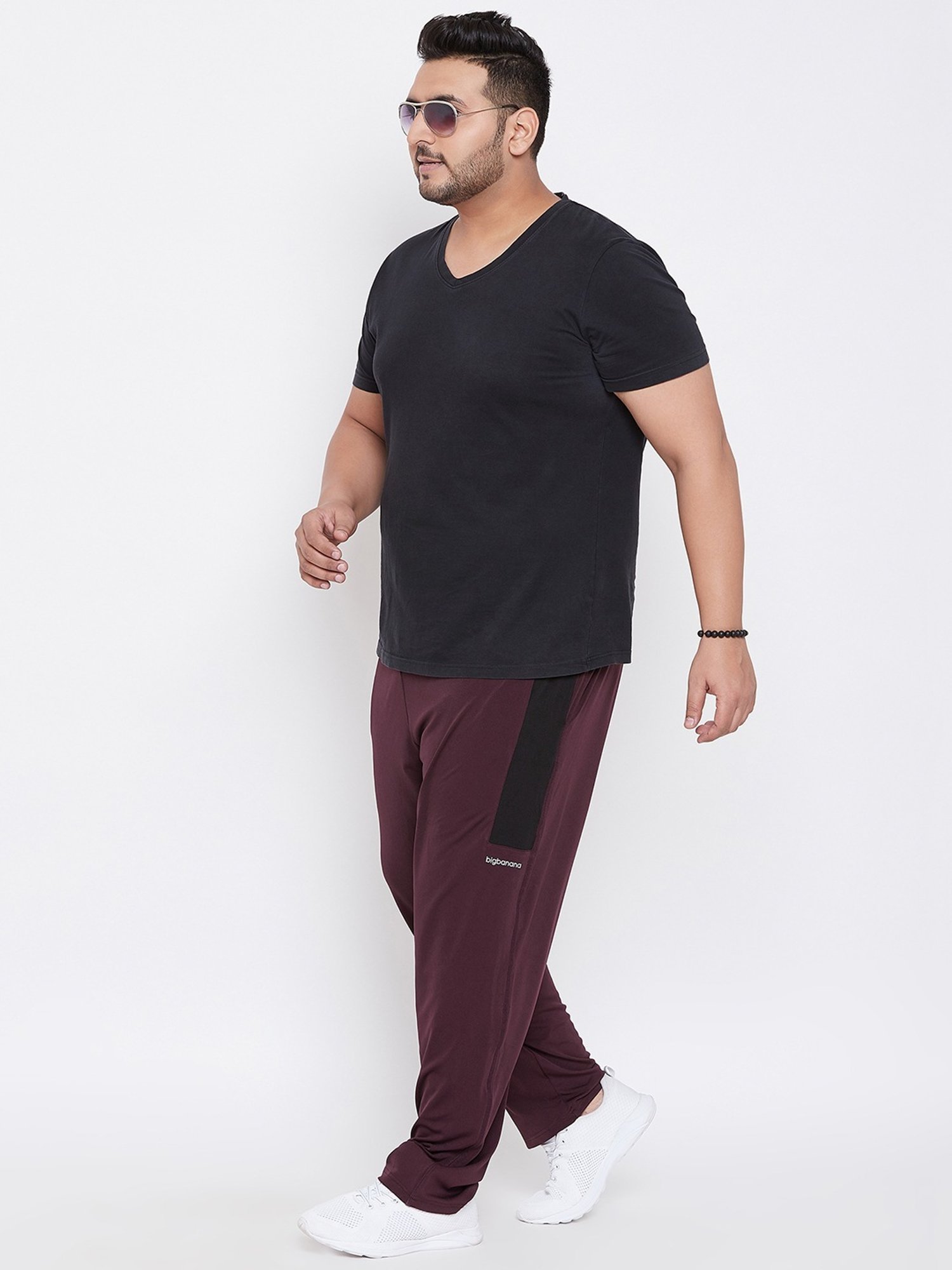 Bigbanana Magenta Regular Fit Trackpants