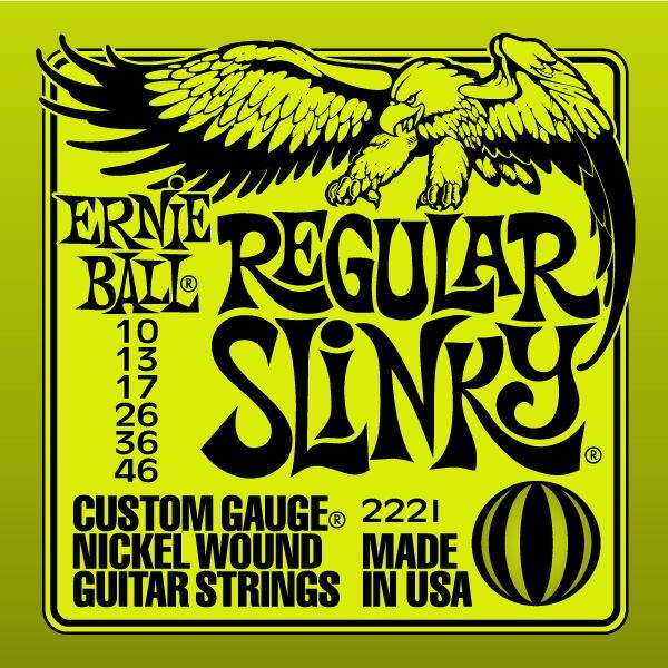 Guitar Strings Combo 25 Sets pack Ernie Ball 2221 Regular & 2223 Super Slinky