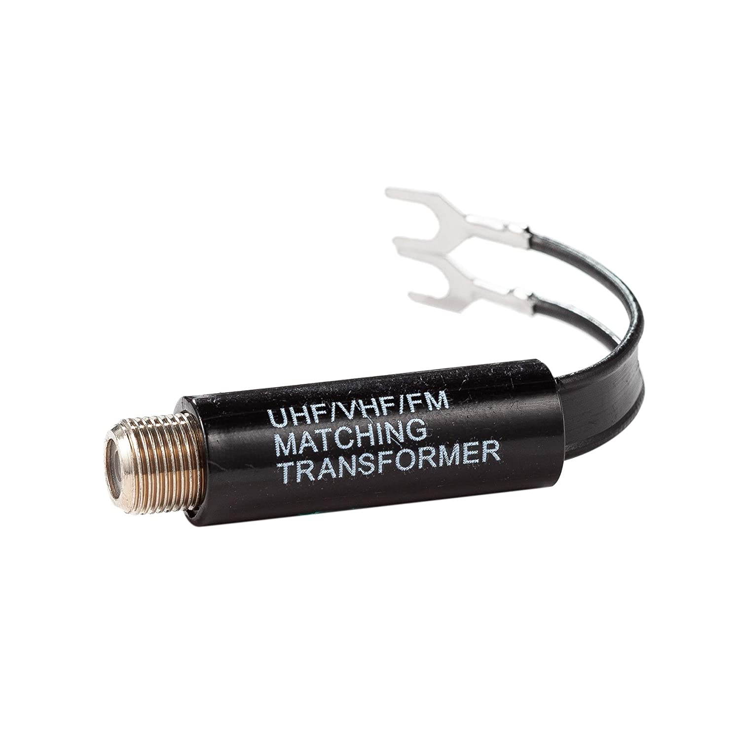 Balun Transformer, Ancable 5-Pack Indoor F Female 75 Ohm to 300 Ohm UHF/VHF Matching Transformer Adapter for Radio FM Receiver, TV, Coax Cable