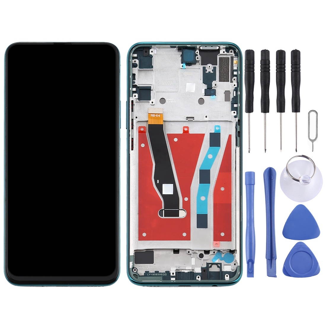 Replacement  LCD Screen and Digitizer Full Assembly with Frame for Huawei Y9 Prime