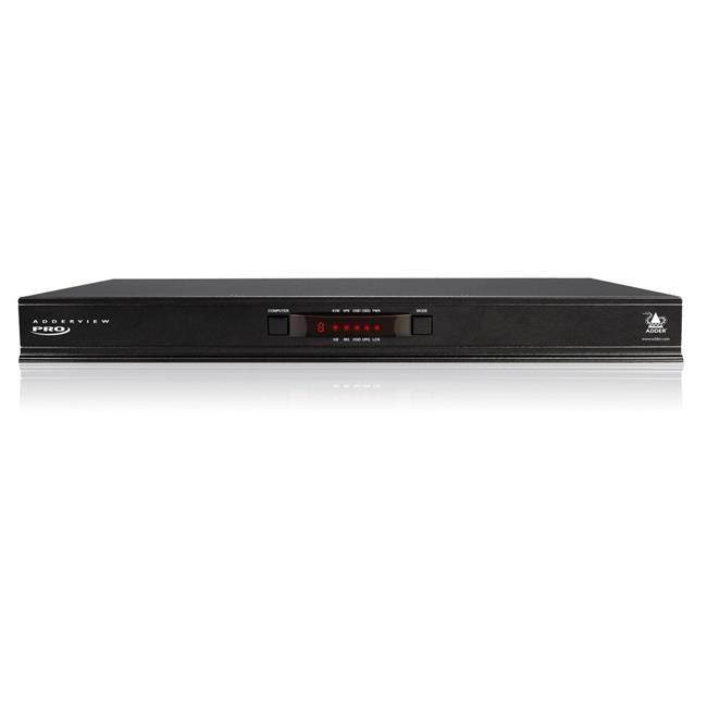 Adder - AV8PRO-DVI-US - AdderView Pro 8-port, Dual link DVI-I with USB true emulation technology