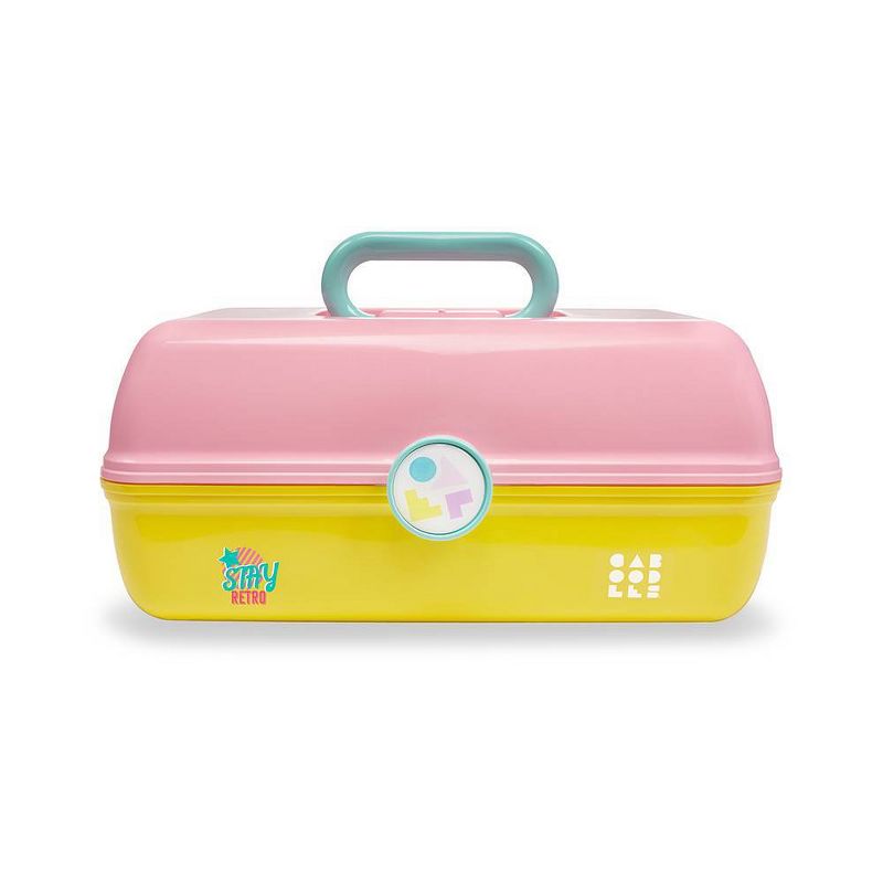 Caboodles On The Go Girl Cosmetic Bag - Pink and Yelllow