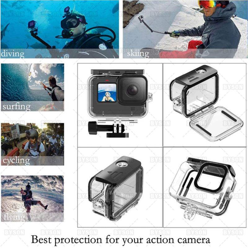 Ackmioxy 51 in 1 Accessories Kit for GoPro Hero 9 Black with Waterproof Housing Case Travel Case Screen Protector Filter licone Sleeve Accessory Set for GoPro Hero 9 Black Camera Accessories