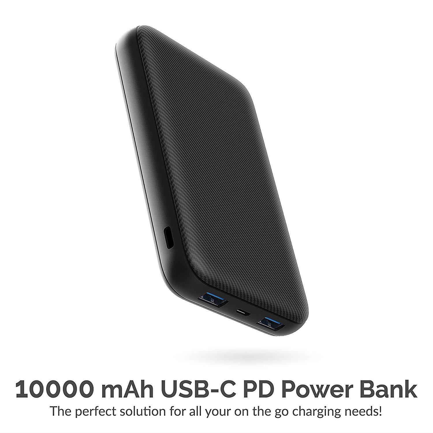 Sabrent 20000 mAh USB C PD Power Bank with Quick Charge 3.0 USB (PB-Y20B)