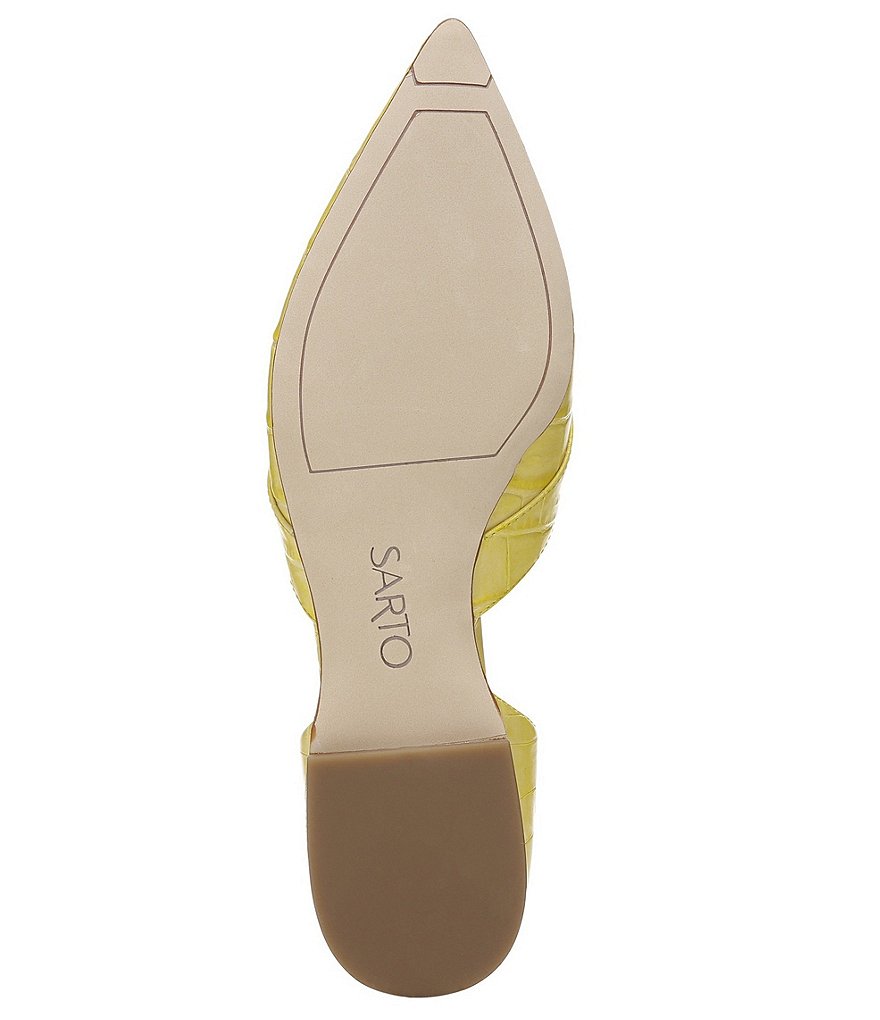 Sarto by Franco Sarto Toby Croco Print Leather d'Orsay Loafers