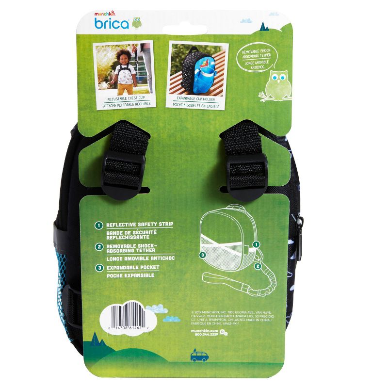 Munchkin Brica By-My-Side Safety Harness Backpack - Owl