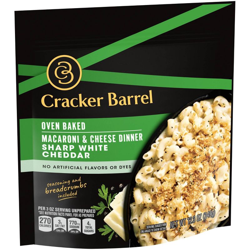Cracker Barrel Oven Baked Mac & Cheese White Cheddar - 12.3oz