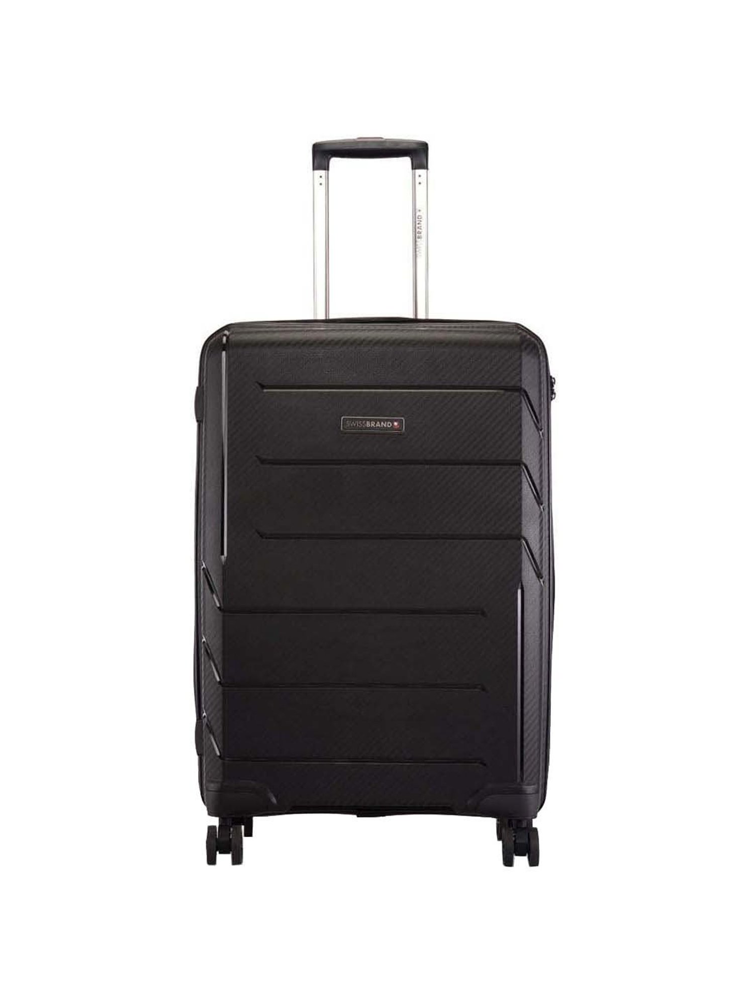 Swiss Brand Matterhorn Black Medium Hard Trolley Bag - 25 cm