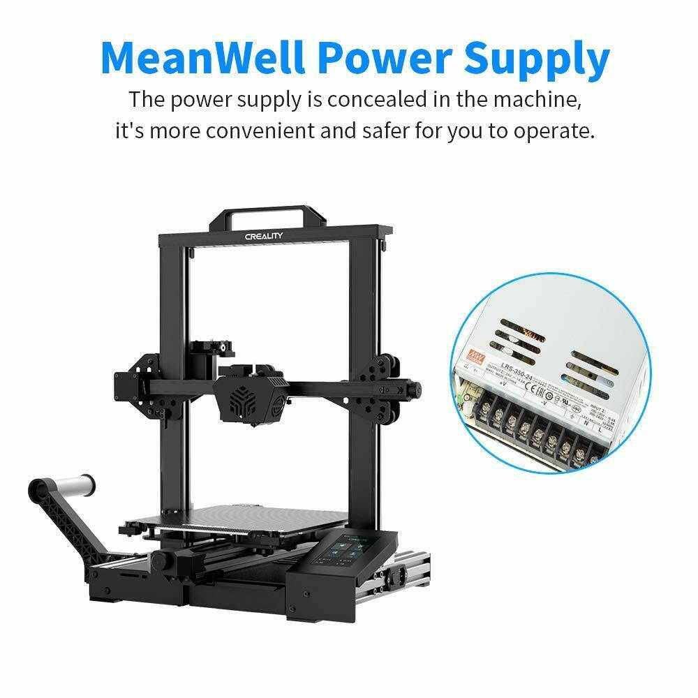 Creality CR-6 SE 3D Printer Ergonomic Extruder Meanwell Power +Black Filament Gift US