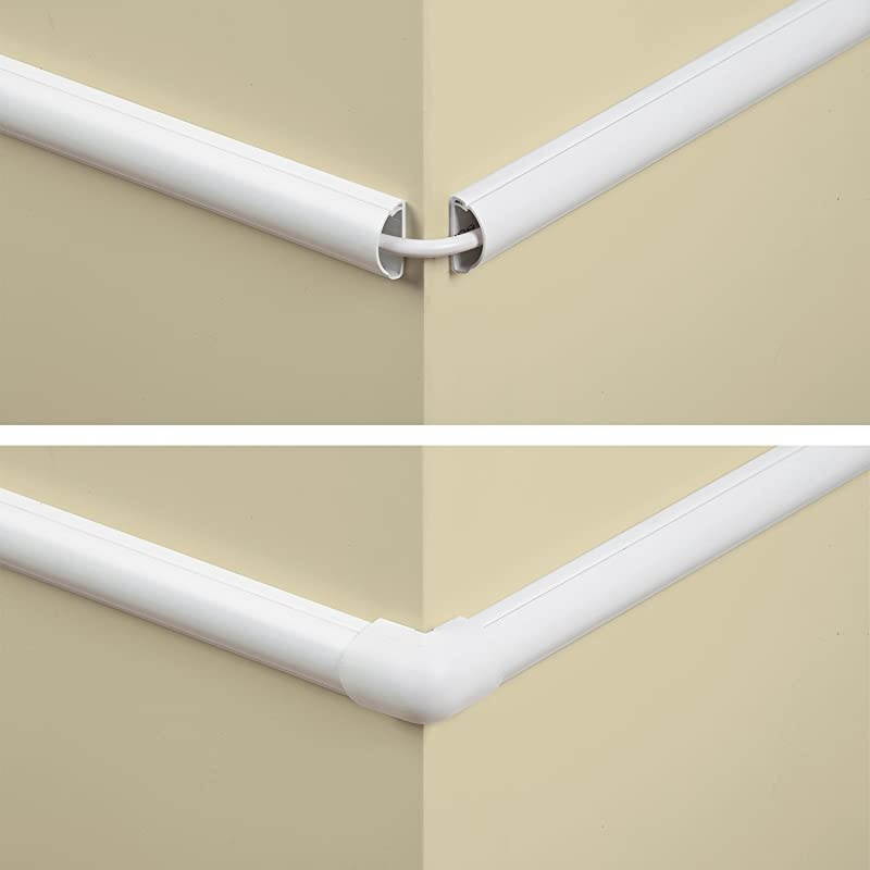 Mini Cable Raceway Kit | SelfAdhesive Wire Covers | Electrical Raceway Popular Cable Organizer for Home Theater TV Office and Home | 4 x 39 Lengths Per Pack White