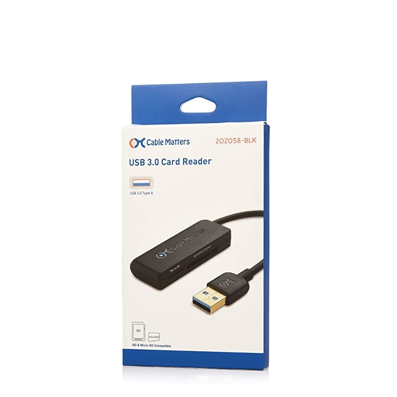 Matters Dual Slots USB Card Reader USB 30 Card Reader USB 3 Card Reader Micro SD Card Reader Memory Card Reader for Micro SD SDHC SDXC Memory Cards