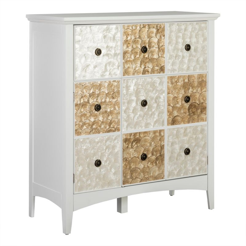 40" Durdle Accent Cabinet White - Elegant Home Fashions