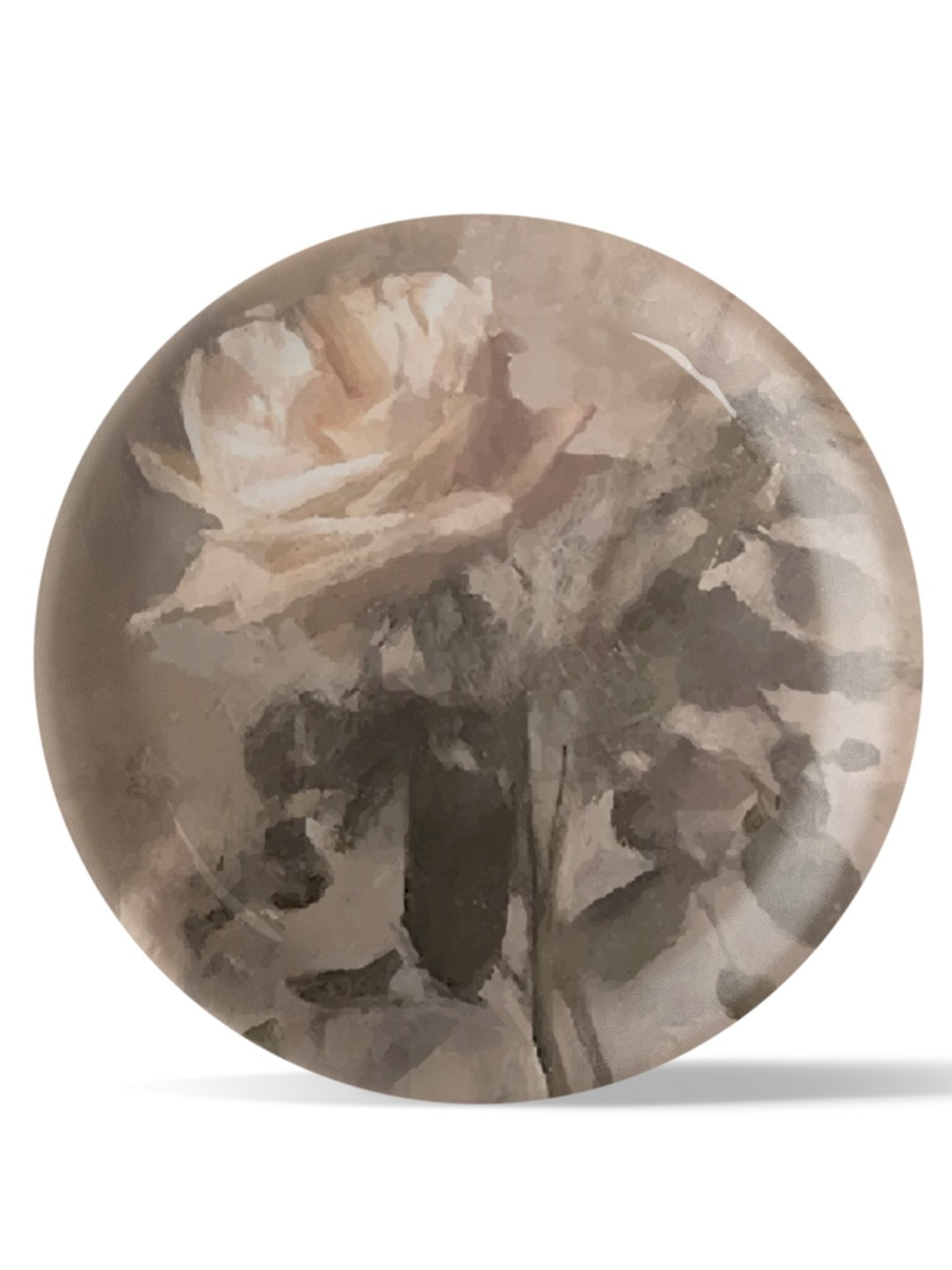 Nestroots English Rose Multicolor Porcelain Wall Plate