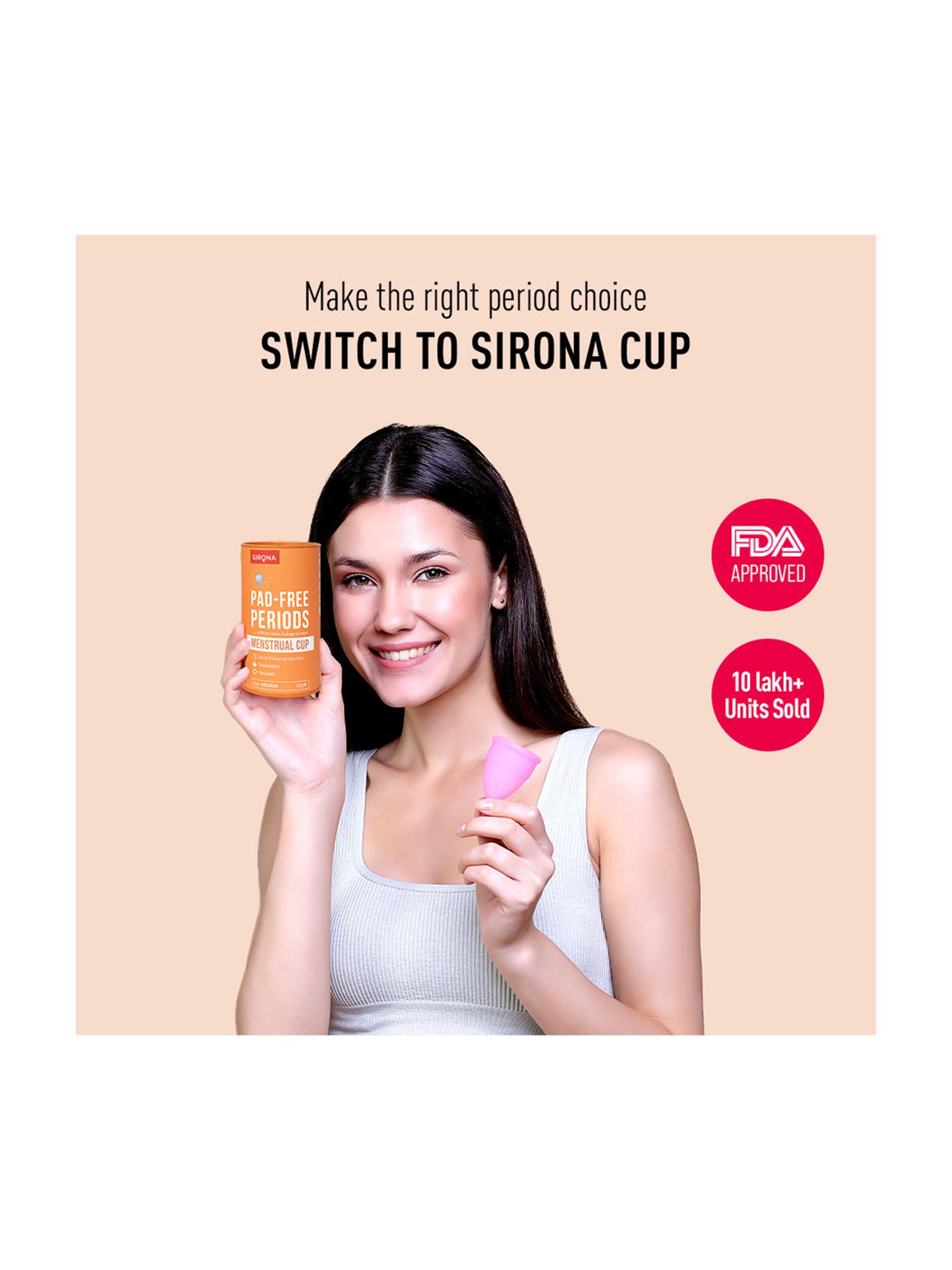 CARMESI Menstrual Cup With Pouch - Small