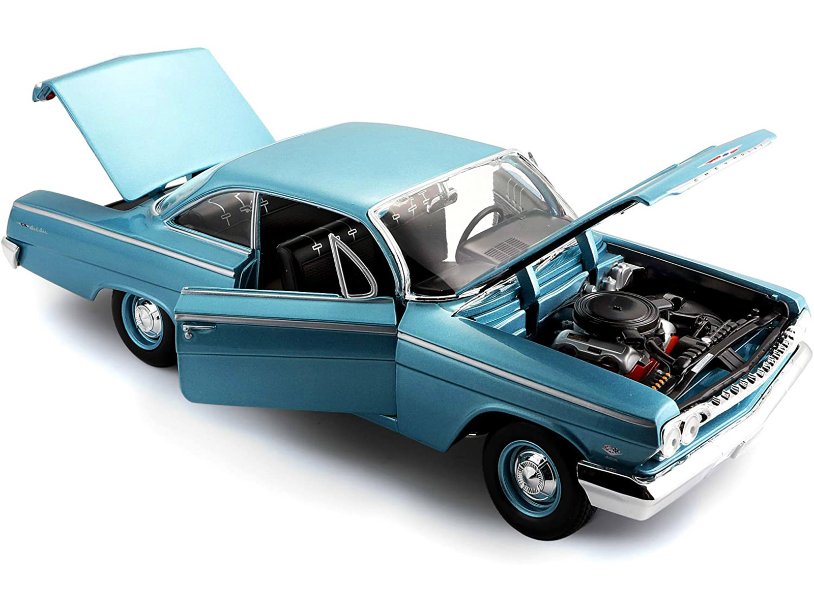 1962 Chevrolet Bel Air Turquoise 1/18 Diecast Model Car by Maisto