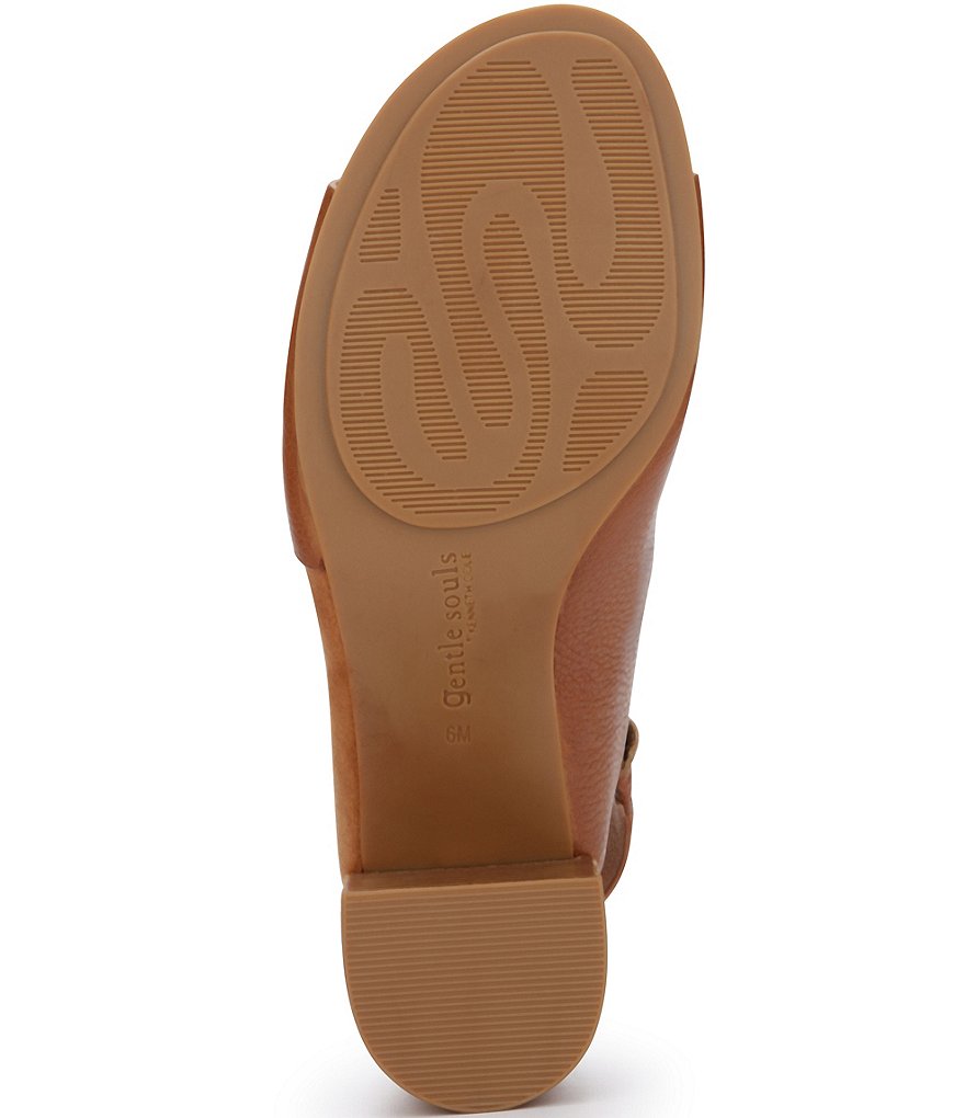 Gentle Souls Charlene Hooded Leather Sling Back Mules