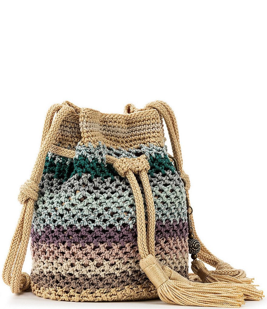 Dooney & Bourke Saffiano Collection Drawstring Bucket Bag
