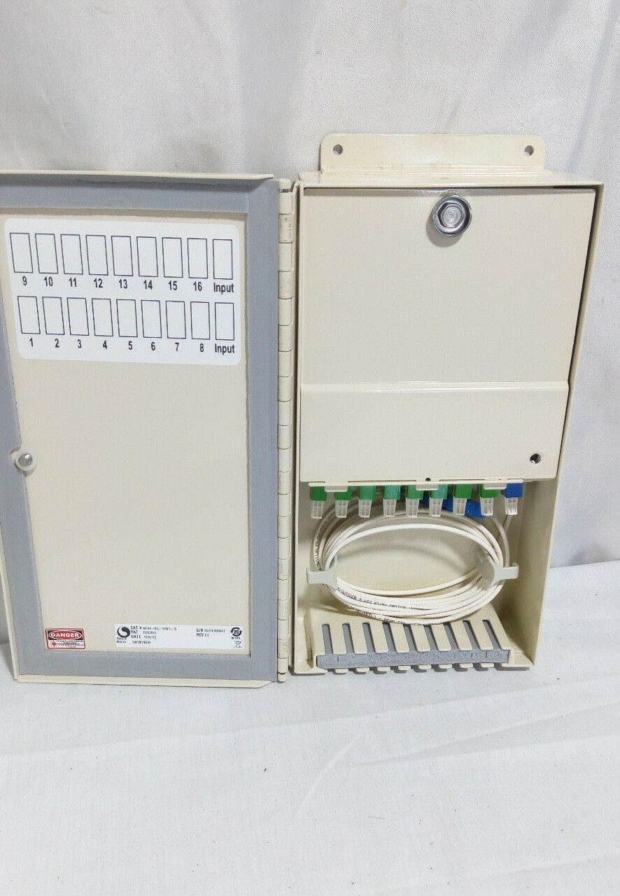 Te Connectivity Cat # MFSB-08J-N1N1-10 Fiber Wall Box Distribution Unit