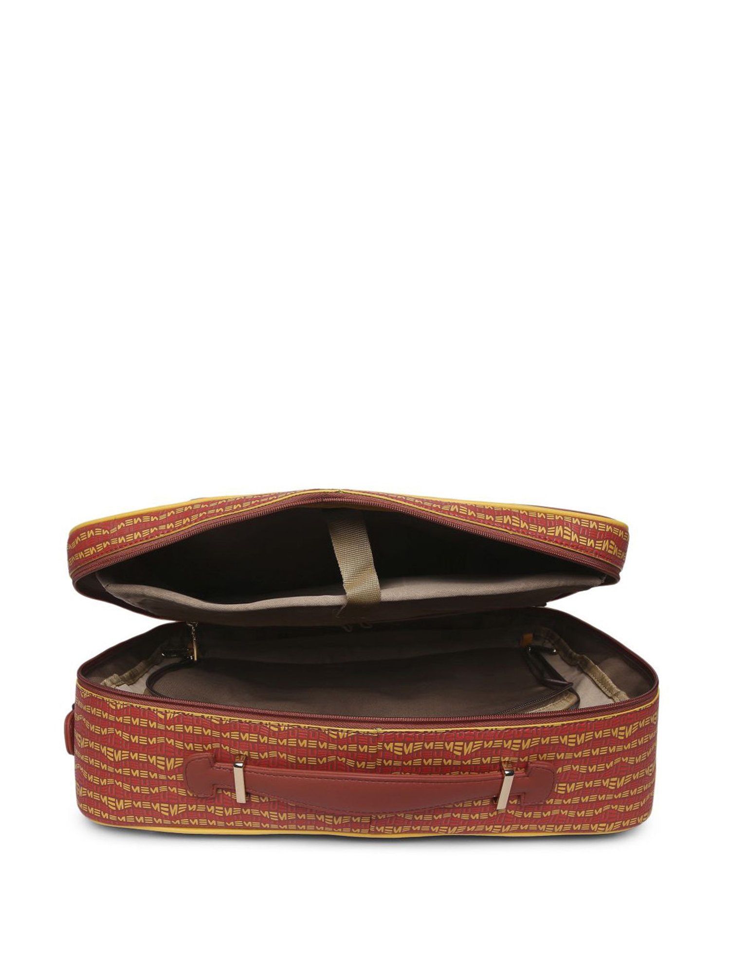 Eume Dragonfly Hot Sauce Red Leather Printed Backpack