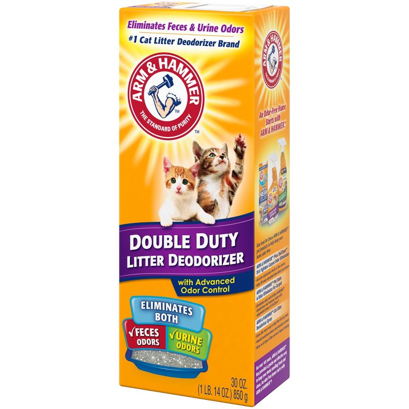 Arm & Hammer Double Duty Cat Litter Deodorizer, Advanced Odor Control - 30oz
