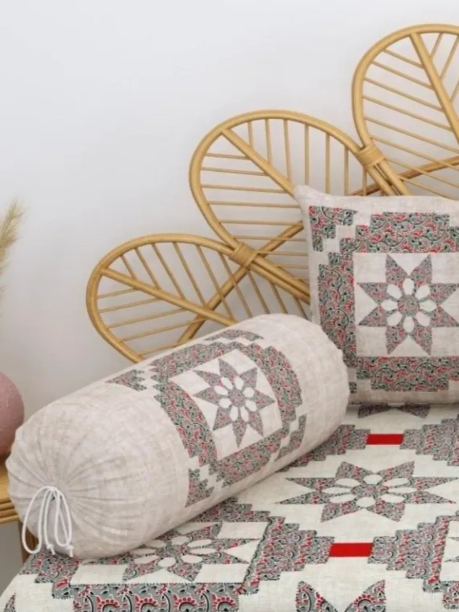 Maspar Blue Cotton 200 TC Reversible Duvet Cover Set