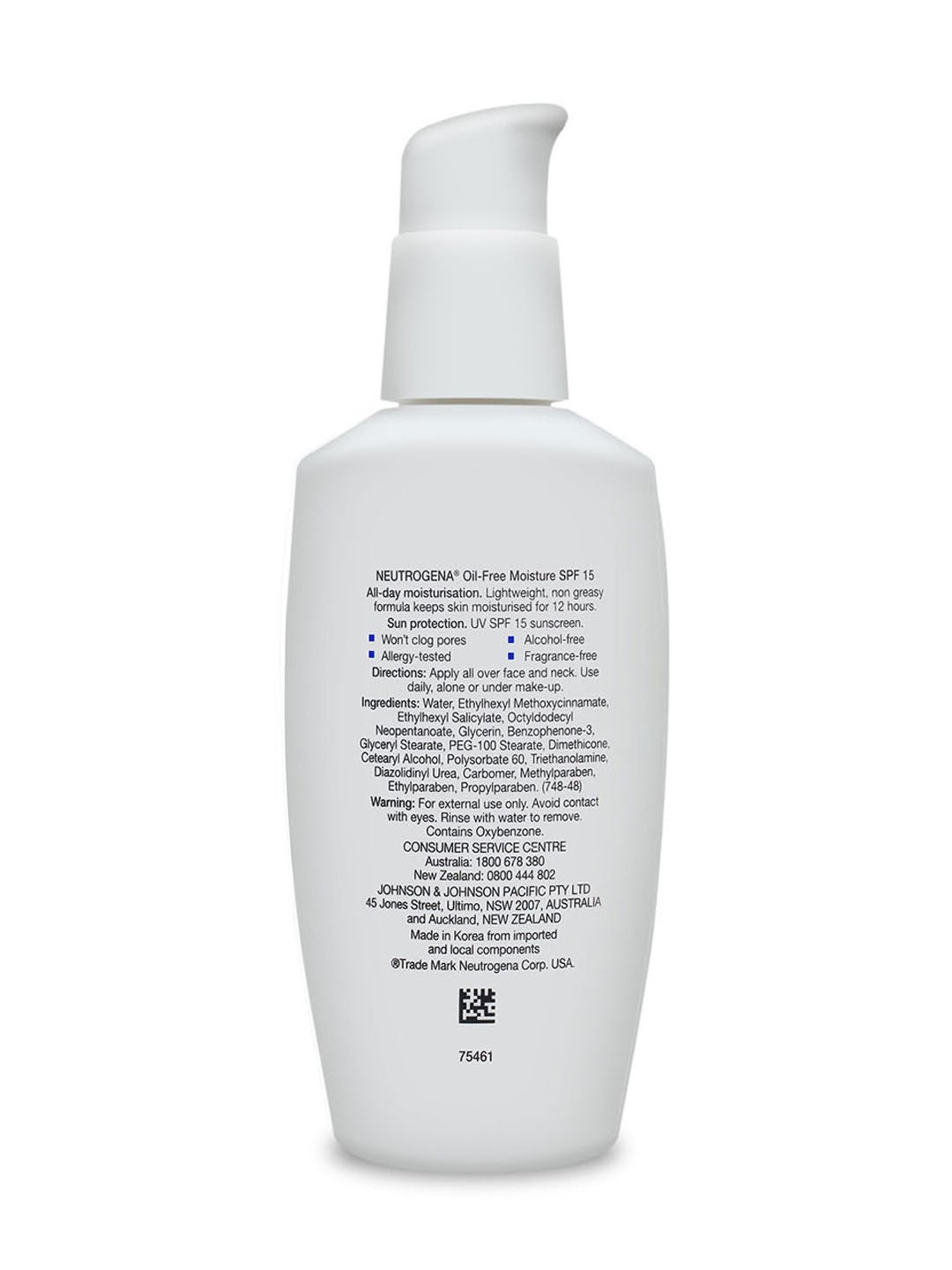 Neutrogena Oil-Free Facial Moisturiser SPF 15 - 115 ml