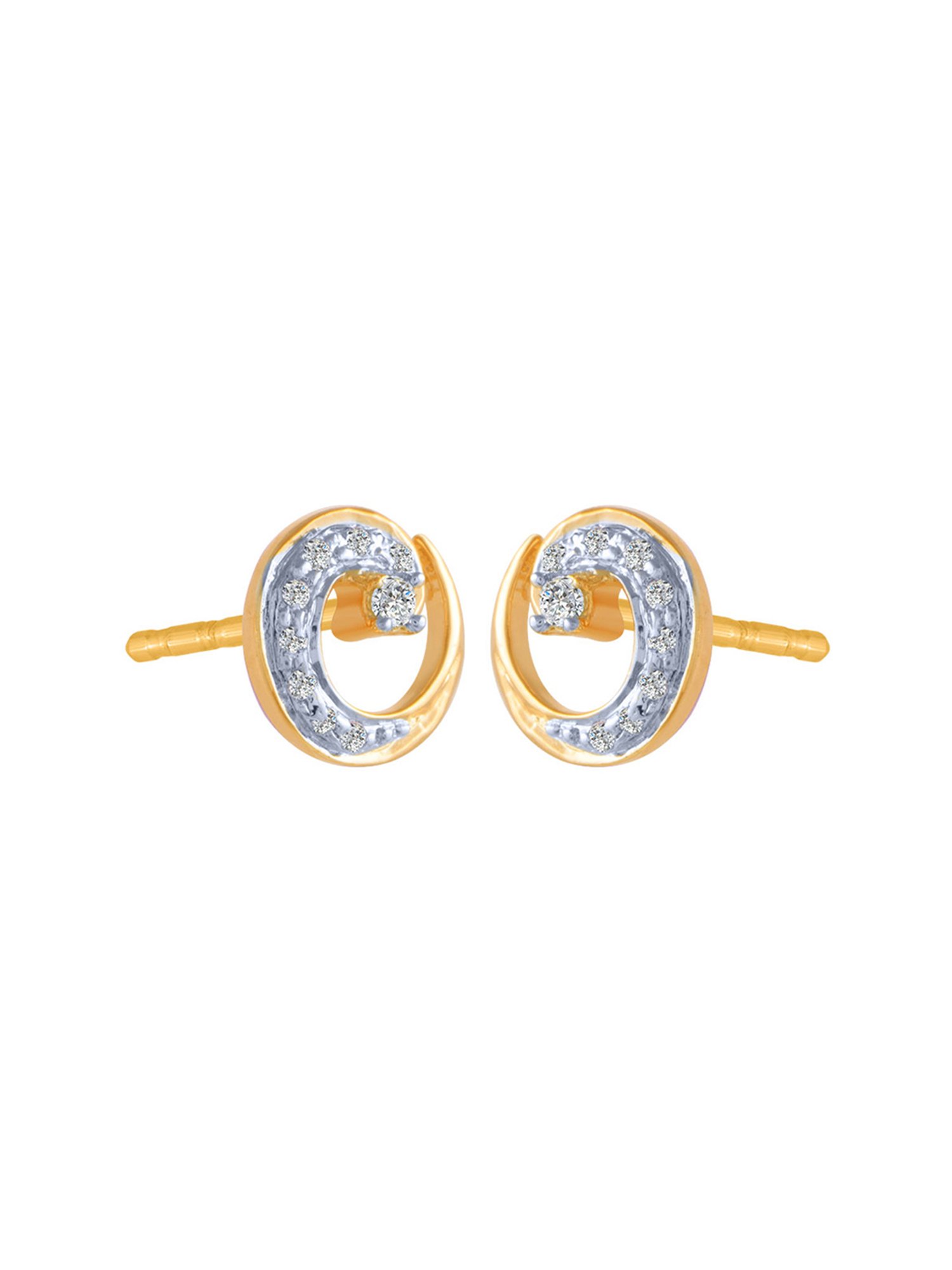 P.C. Chandra Jewellers 18 kt Gold & Diamond Earrings