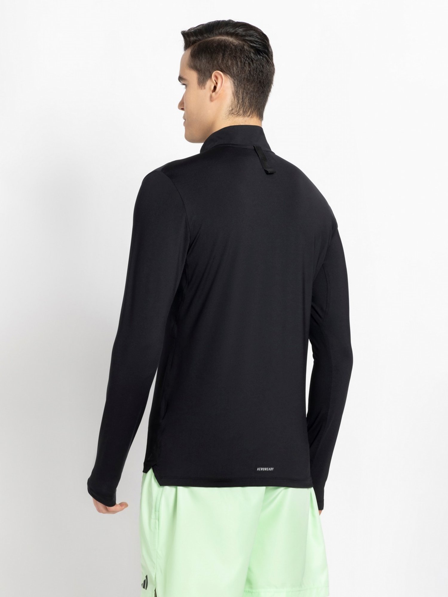 Adidas Black Slim Fit Sports T-Shirt