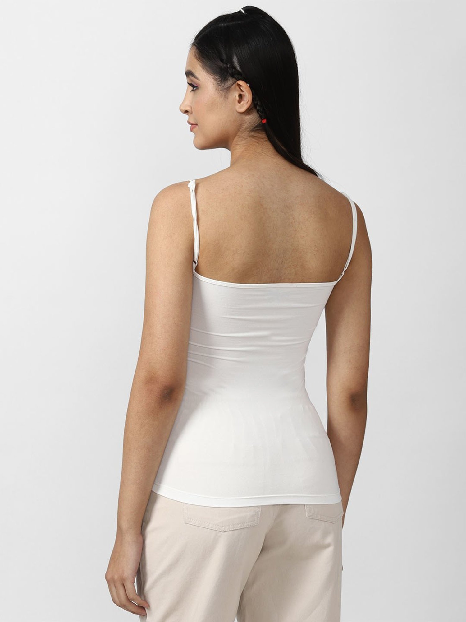 Enamor White Non-Padded Camisole